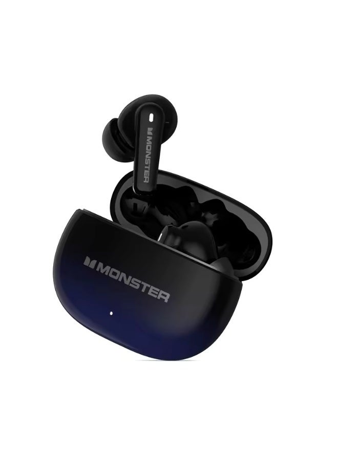 Monster Aura FIT XT02 True Wireless Bluetooth Earphones with ANC Noise Cancellation, 26 Hours Playtime, Ergonomic Design, Hands-Free Clear Calls - Premium Sound Quality - Image 1